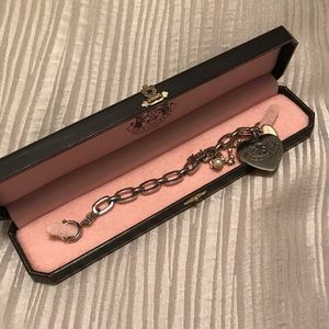 Juicy Couture Silver Heart Logo Bracelet